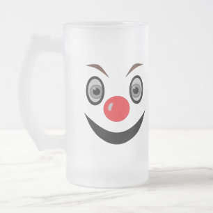 2 Gesichter - Wie fühlst du dich? Mattglas Bierglas