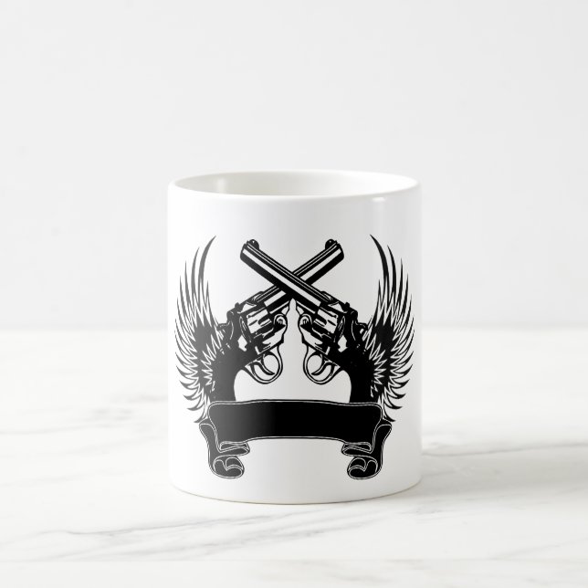 2 GEWEHRE UP KUNDENGERECHTES KAFFEETASSE (Mittel)