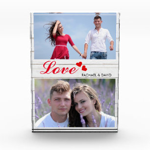2 Gewohnheits-Foto Liebe genanntes Foto Blocks