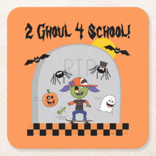 2 Ghoul 4 School Girl Square Paper Untersetzer