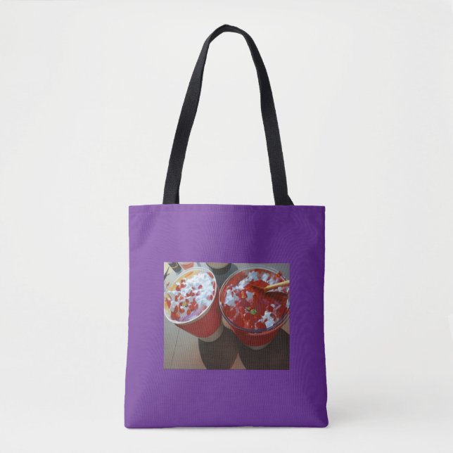 2 Gläser trinken rotes Design Tasche (Vorderseite)