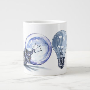 2 Glühbirnen Jumbo-Tasse