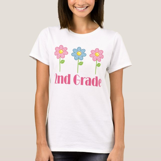 2. Grad-Lehrer-Blumen T-Shirt (Vorderseite)