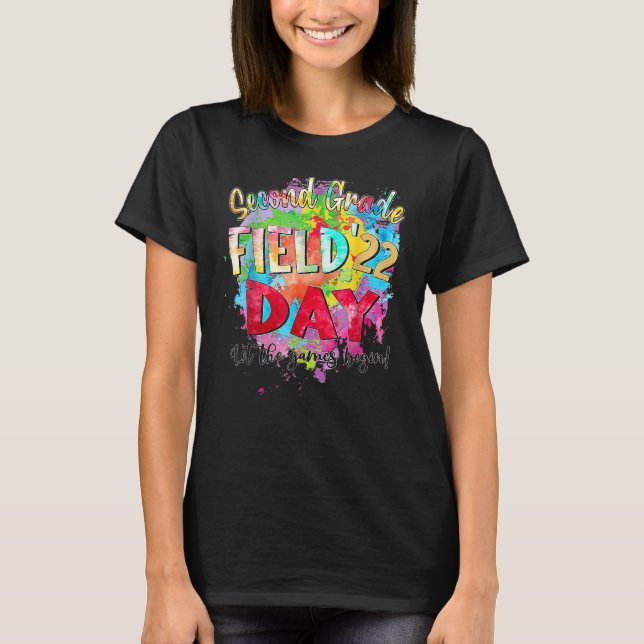 2. Grade Field Day 2022 Lass The Games Begin Kids T-Shirt (Vorderseite)