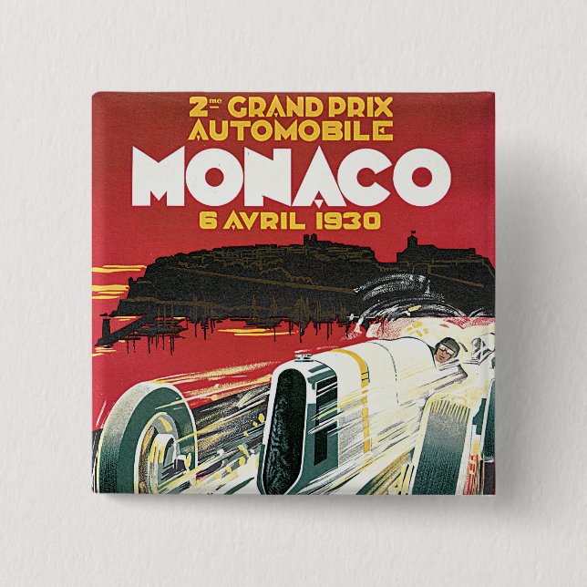 2. Grand Prix de Monaco Button (Vorderseite)