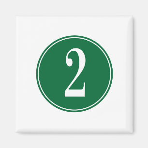 2 Grüner Kreis Magnet