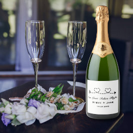 2 Hearts Arrow Modern Romantic Travel Love Wedding