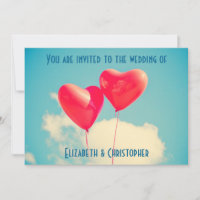 2 Helle Rotes Herz geformt Balloons Hochzeit