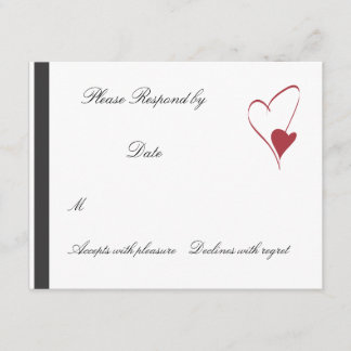2 Herz Collide passend Hochzeit rsvp