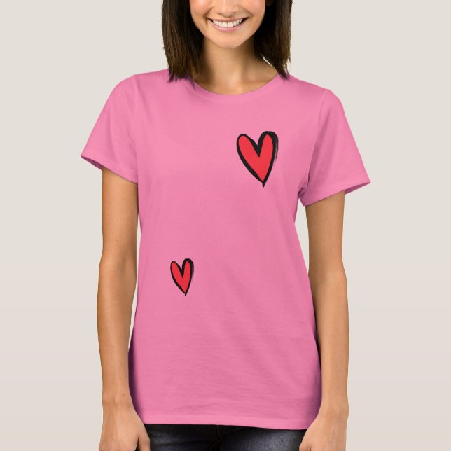 2 Herz in einer Packung T-Shirt (Vorderseite)
