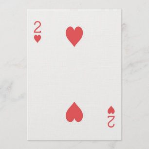 2 Herz spielen Karte Las Vegas Hochzeit