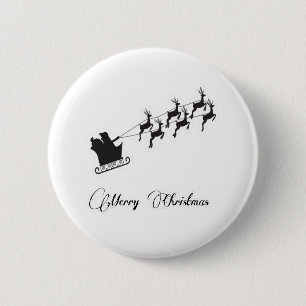 2.Ho Ho Ho Weihnachtsmann lacht fröhliche Weihnach Button