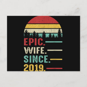 2. Hochzeitsjubiläumsgeschenk für sie epische Ehef Postkarte