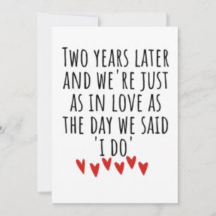 2. Hochzeitstag Karte