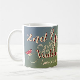2. Hochzeitstag Lily of the Valley Kaffeetasse
