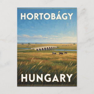 2. Hortobagy Neun-Bogen-Brücke Ungarische Puszta   Postkarte