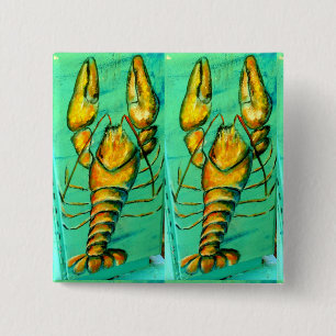 2 Hummergrün-Quadrat-Taste Button