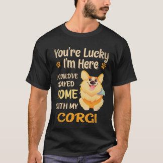 2 Ich hätte mit Corgi zu Hause bleiben können T-Shirt