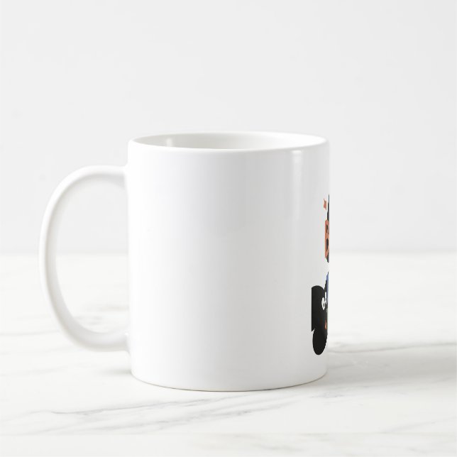 2 in 1 Halloween-Aufkleber Boo und Süßes oder Saur Kaffeetasse (Links)