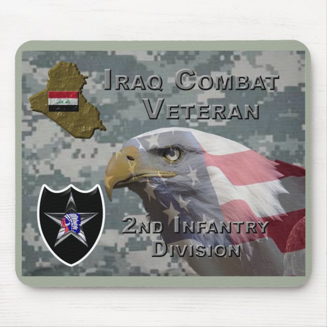 2. Infanterie Div Irak Combat Veteran Mousepad (Vorne)