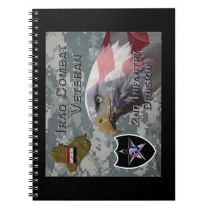 2. Infanterie Div Irak Combat Veteran Notizblock
