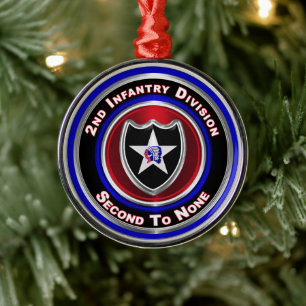 2. Infanterie-Division Keepake Weihnachten Ornament Aus Metall