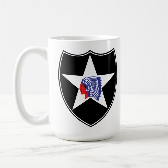 2. Infanterie Division Patch United Staaten Kaffeetasse (Links)