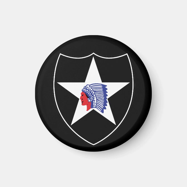 2. Infanterie Division Patch United Staaten Magnet (Vorne)