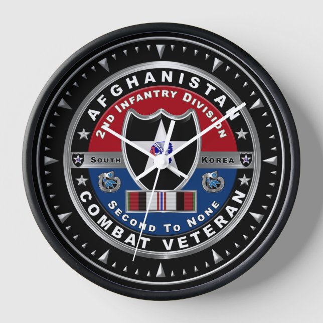 2. Infanterieabteilung Afghanistan Veteran Uhr (Vorderseite)