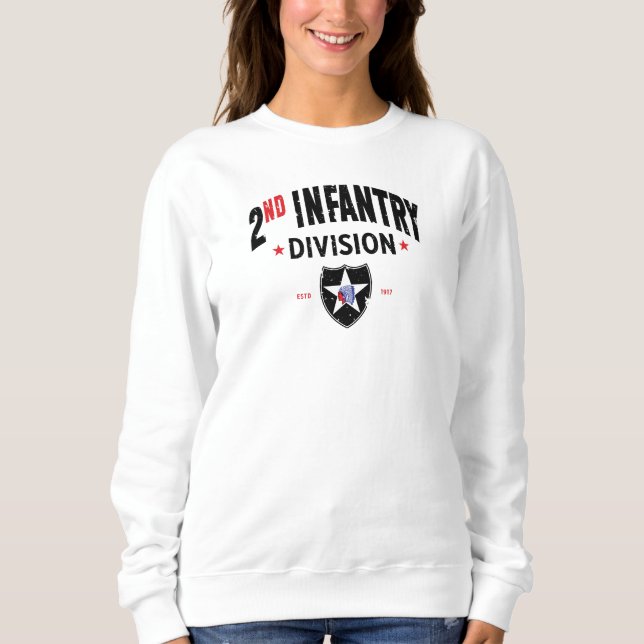 2. Infanterieabteilung "Indianhead Grunge Women" Sweatshirt (Vorderseite)