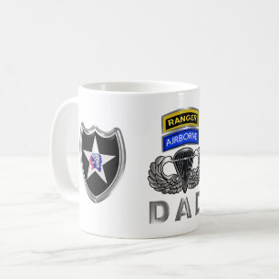 2. Infanterieabteilung Ranger Im Flugzeug Vater Kaffeetasse