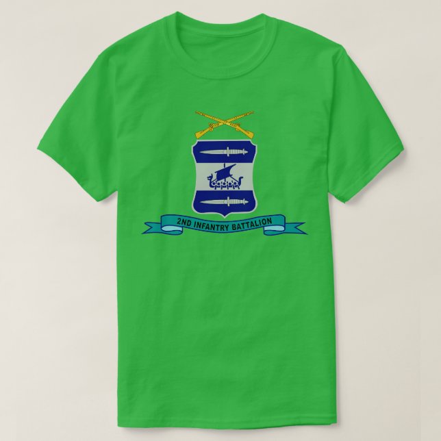 2. Infanterieattalion w Br Ribbon T-Shirt (Design vorne)