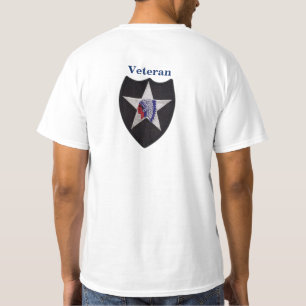2. Infanteriebereich 2. ID Veterans Veterans Vette T-Shirt