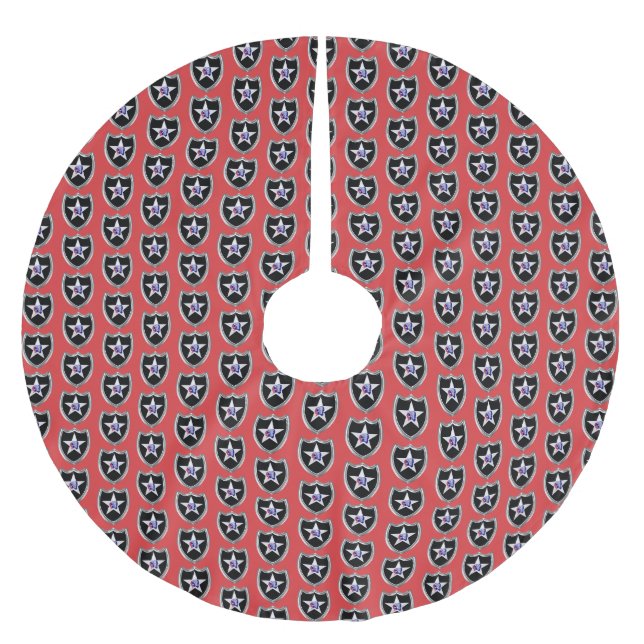 2. Infanteriedivision Polyester Weihnachtsbaumdecke (Vorderseite)