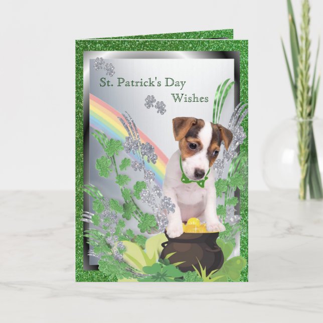 2. Jack Russell Nummer eins Glück für Gesundheit Karte (Vorderseite)