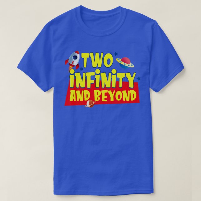 2 Jahre alt 2 Unendlich" und darüber hinaus 2. Geb T-Shirt (Design vorne)