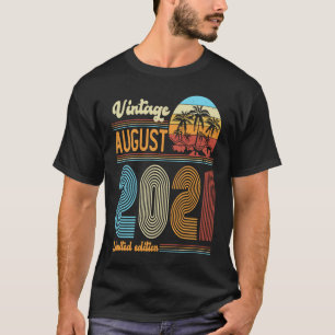 2 Jahre alt Geburtstag Vintager August 2021 Girls  T-Shirt