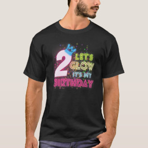2 Jahre alt Gelassen S glänzend Party 2. Geburtsta T-Shirt