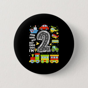 2 Jahre alte Jungen Mädchen Kinder 2. Geburtstag T Button