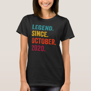 2 Jahre alte Legende seit Oktober 2020 2. Geburtst T-Shirt