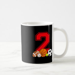 2 Jahre alter Basketball Fußball Baseball Fußball Kaffeetasse