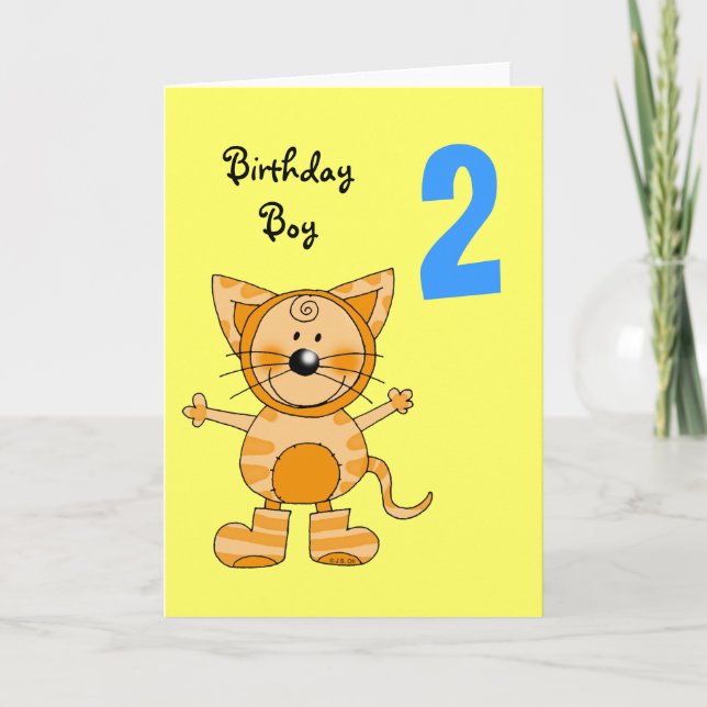 2 Jahre alter Geburtstag Karte (Vorderseite)