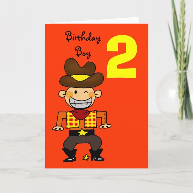 2 Jahre alter Geburtstag Karte (Vorderseite)