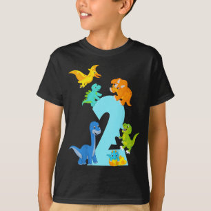 2 Jahre altes Dinosaurier Spielzeug Dino Slogan 2. T-Shirt