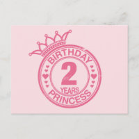 2 Jahre - GeburtstagsPrinzessin - rosa