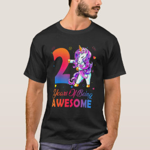 2 Jahre Phantastisches Einhornblüten seit 20 T-Shirt