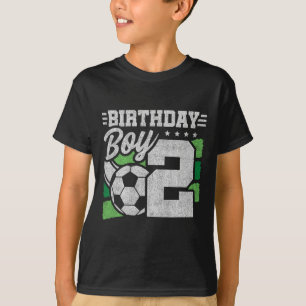 2-jähriger Fußball-Geburtstag - Jungen 2. Geburtst T-Shirt