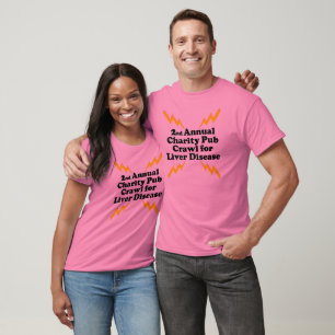 2. Jährliches Wohltätigkeitpub-Schleichen für T-Shirt