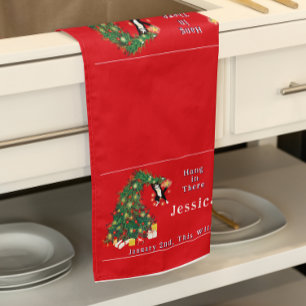 2. Januar wird alles über Weihnachten Geschirrtuch
