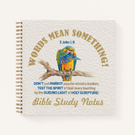 2 Johannes 1,9 Bibelstudiennotizen WORTE HABEN EIN Notizbuch